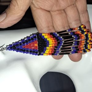 Triangular Native American Style Earrings